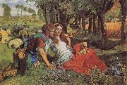 William Holman Hunt The Hireling Shepherd painting